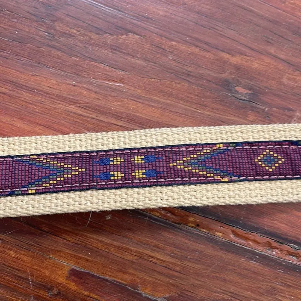 Bonobos leather detail woven boho southwestern belt sz 42